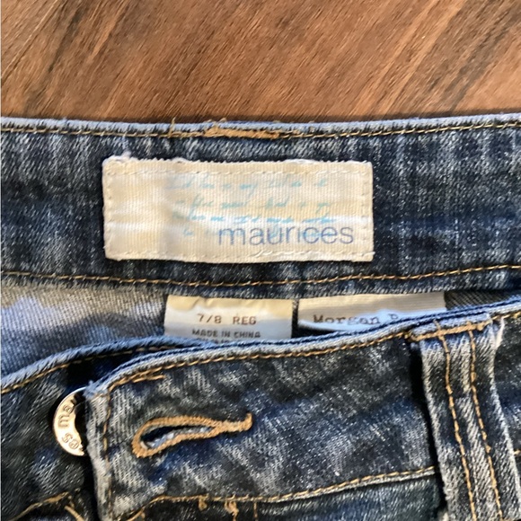 Maurice’s Morgan Boot Jeans Sz 7/8 Women’s Juniors Destroyed Distressed   #15 - Picture 2 of 6